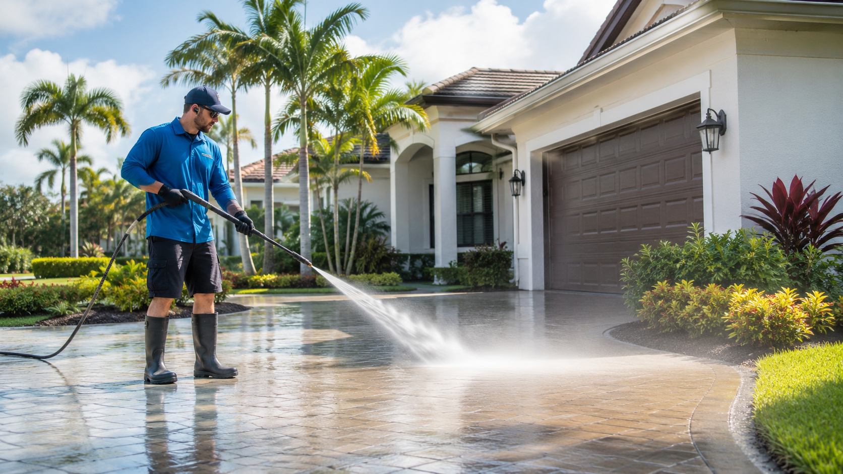 Pressure washing services in New Port Richey, FL by C & C Home Improvements